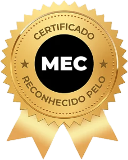 Selo de certificado reconhecido pelo MEC